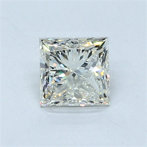 Picture of Natural Diamond 0.80 Carats, Princess with  Cut, J Color, VS2 Clarity and Certified by GIA
