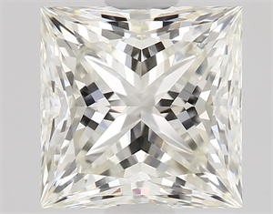Picture of Natural Diamond 0.92 Carats, Princess with  Cut, K Color, IF Clarity and Certified by GIA