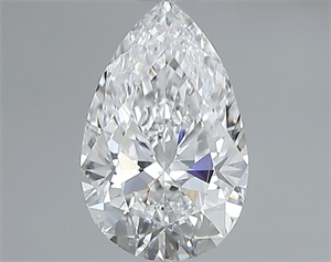 Picture of Natural Diamond 0.72 Carats, Pear with  Cut, D Color, SI1 Clarity and Certified by GIA