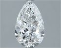 Natural Diamond 1.36 Carats, Pear with  Cut, D Color, VVS1 Clarity and Certified by GIA