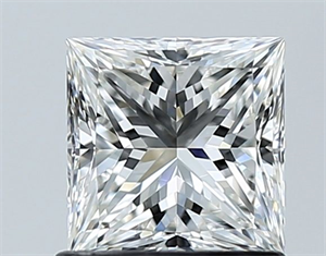 Foto Diamante Natural 1.01 quilates, Princesa , Color G, claridad VS1 y certificado GIA de