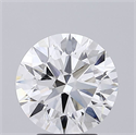 Lab Grown Diamond 3.52 Carats, Round with Ideal Cut, E Color, VVS2 Clarity and Certified by IGI