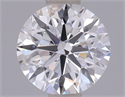 Lab Grown Diamond 1.01 Carats, Round with Excellent Cut, E Color, VVS1 Clarity and Certified by IGI