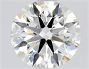 Natural Diamond 1.10 Carats, Round with Excellent Cut, G Color, VS2 Clarity and Certified by GIA