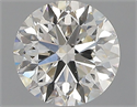 Natural Diamond 0.90 Carats, Round with Very Good Cut, H Color, SI1 Clarity and Certified by GIA