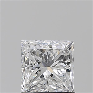 Foto Diamante Natural 1.01 quilates, Princesa , Color E, claridad SI1 y certificado GIA de