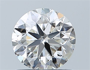 Picture of Natural Diamond 0.90 Carats, Round with Very Good Cut, H Color, VS2 Clarity and Certified by GIA