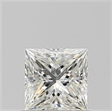 Natural Diamond 0.74 Carats, Princess with  Cut, I Color, VVS2 Clarity and Certified by GIA