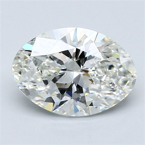 Picture of Natural Diamond 2.51 Carats, Oval with  Cut, H Color, VVS1 Clarity and Certified by GIA