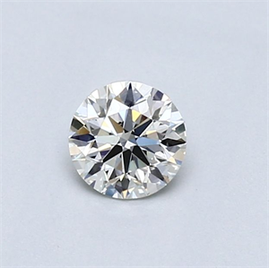 Picture of Natural Diamond 0.40 Carats, Round with Excellent Cut, J Color, VVS2 Clarity and Certified by GIA