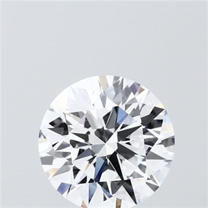 Picture of Lab Grown Diamond 1.50 Carats, Round with Ideal Cut, D Color, VVS2 Clarity and Certified by IGI