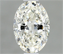 Natural Diamond 0.42 Carats, Oval with  Cut, G Color, IF Clarity and Certified by IGI