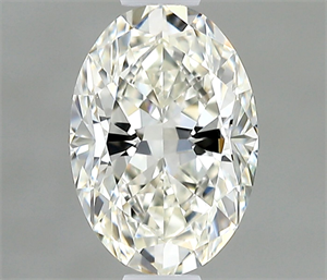 Picture of Natural Diamond 0.42 Carats, Oval with  Cut, G Color, IF Clarity and Certified by IGI