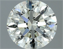 Natural Diamond 0.90 Carats, Round with Excellent Cut, K Color, VS1 Clarity and Certified by IGI