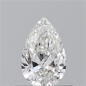Picture of Natural Diamond 0.51 Carats, Pear with  Cut, G Color, VS2 Clarity and Certified by GIA