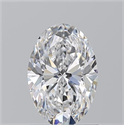 Natural Diamond 1.21 Carats, Oval with  Cut, D Color, VS1 Clarity and Certified by GIA