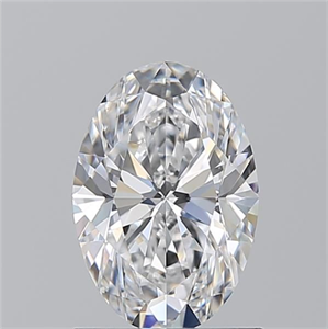 Picture of Natural Diamond 1.21 Carats, Oval with  Cut, D Color, VS1 Clarity and Certified by GIA