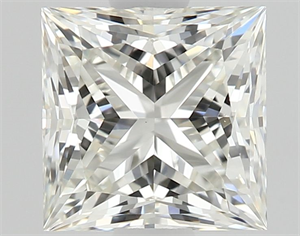 Picture of Natural Diamond 0.90 Carats, Princess with  Cut, J Color, VS1 Clarity and Certified by GIA