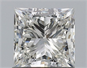 Natural Diamond 1.01 Carats, Princess with  Cut, I Color, VS2 Clarity and Certified by GIA