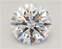 Lab Grown Diamond 3.03 Carats, Round with Ideal Cut, E Color, VVS2 Clarity and Certified by IGI