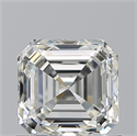 Natural Diamond 0.90 Carats, Asscher with  Cut, J Color, VVS2 Clarity and Certified by GIA
