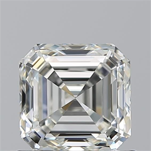 Picture of Natural Diamond 0.90 Carats, Asscher with  Cut, J Color, VVS2 Clarity and Certified by GIA