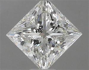 Picture of Natural Diamond 0.58 Carats, Princess with  Cut, H Color, VS1 Clarity and Certified by IGI