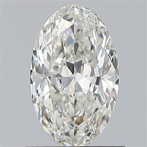 Picture of Natural Diamond 0.60 Carats, Oval with  Cut, H Color, VVS2 Clarity and Certified by GIA