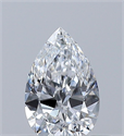 Diamante Natural 0.34 quilates, De pera , Color D, claridad VS2 y certificado GIA