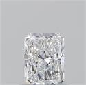 Natural Diamond 0.53 Carats, Radiant with  Cut, D Color, VS1 Clarity and Certified by GIA