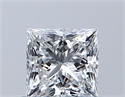 Diamante Natural 0.53 quilates, Princesa , Color D, claridad VS1 y certificado GIA