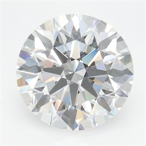 Picture of Lab Grown Diamond 2.59 Carats, Round with Ideal Cut, D Color, VVS1 Clarity and Certified by IGI