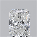 Natural Diamond 0.71 Carats, Radiant with  Cut, G Color, IF Clarity and Certified by GIA