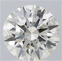 Natural Diamond 2.01 Carats, Round with Excellent Cut, I Color, SI1 Clarity and Certified by IGI