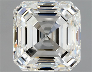 Foto Diamante Natural 1.90 quilates, Asscher , Color G, claridad VS1 y certificado GIA de
