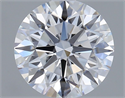 Lab Grown Diamond 1.20 Carats, Round with Ideal Cut, D Color, VS1 Clarity and Certified by IGI