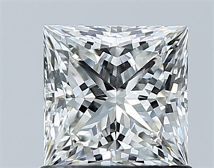 Picture of Natural Diamond 1.01 Carats, Princess with  Cut, H Color, VS1 Clarity and Certified by GIA