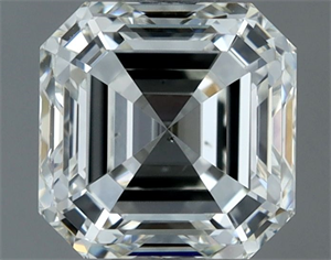 Picture of Natural Diamond 1.00 Carats, Asscher with  Cut, I Color, VS2 Clarity and Certified by IGI