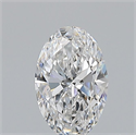 Natural Diamond 0.51 Carats, Oval with  Cut, E Color, VS2 Clarity and Certified by GIA