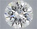 Lab Grown Diamond 6.04 Carats, Round with Excellent Cut, E Color, VVS2 Clarity and Certified by IGI