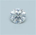 Diamante Natural 0.41 quilates, Redondo , Color F, claridad SI2 y certificado GIA