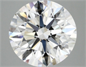 Lab Grown Diamond 5.07 Carats, Round with Excellent Cut, F Color, VVS2 Clarity and Certified by IGI