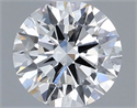 Natural Diamond 0.56 Carats, Round with Excellent Cut, F Color, SI1 Clarity and Certified by GIA