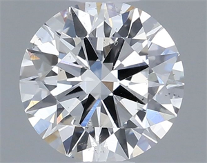 Picture of Natural Diamond 0.56 Carats, Round with Excellent Cut, F Color, SI1 Clarity and Certified by GIA