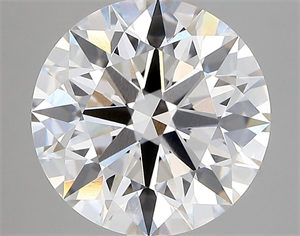 Picture of Lab Grown Diamond 4.45 Carats, Round with Ideal Cut, E Color, VVS2 Clarity and Certified by IGI