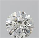Natural Diamond 0.70 Carats, Round with Excellent Cut, H Color, IF Clarity and Certified by IGI