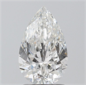 Natural Diamond 1.40 Carats, Pear with  Cut, F Color, SI2 Clarity and Certified by GIA