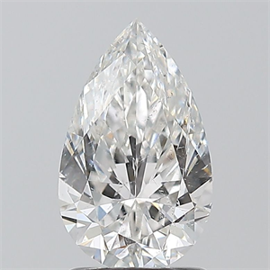 Picture of Natural Diamond 1.40 Carats, Pear with  Cut, F Color, SI2 Clarity and Certified by GIA