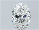 Diamante Natural 1.20 quilates, Ovalado , Color G, claridad SI2 y certificado GIA
