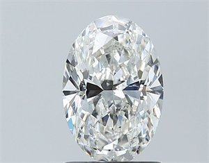 Foto Diamante Natural 1.20 quilates, Ovalado , Color G, claridad SI2 y certificado GIA de